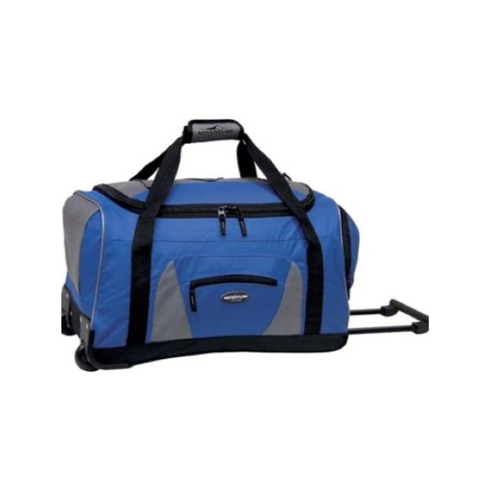 Travelers Club 22" Multi-Pocket Rolling Duffle -Navy Rolling Duffel Bag  Bags